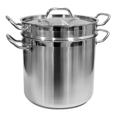 Update International (SDB-12) Qt Induction Ready Double Boiler with cover, Stainless Steel