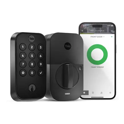 Yale Security Lock with Wi-Fi Black Connected Keypad Smart Lock for Front Door or Back Door Lock