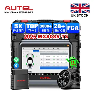 Autel MaxiCheck MX808S-TS OBD2 Auto Diagnostic Tool All System Scanner TPMS Programming Relearn