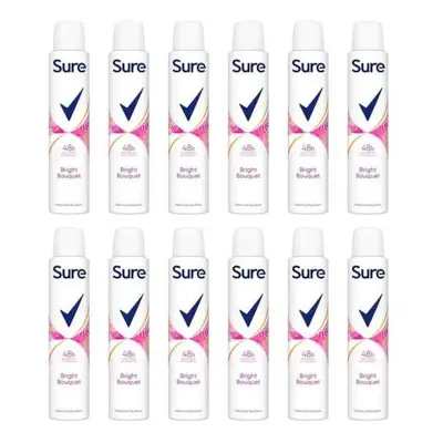 Sure Bright Bouquet Anti-Perspirant deodorant women 48hr 200ml (Pack of 12)