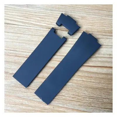 (blue, 25mm) 25*12mm Black Brown Blue Waterproof Silicone Rubber Watch Band Wrist Watchband Belt