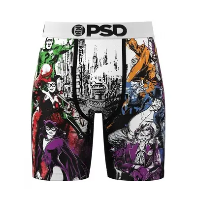 Batman 886260-xxlarge-4 Batman Gotham Villains PSD Boxer Briefs - Multi Color - 2XL