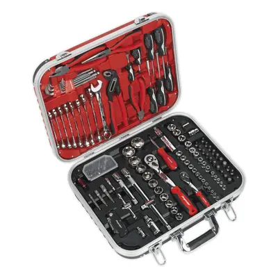 136pc ULTIMATE Mechanic's Tool Kit - Socket & Ratchet Handle Spanner Screwdriver