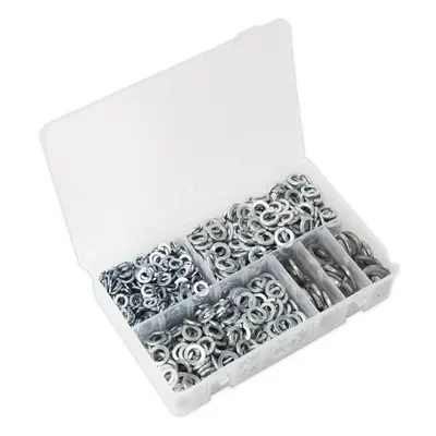 1010 Piece Spring Washer Assortment - M6 to M16 - Partitioned Storage Box