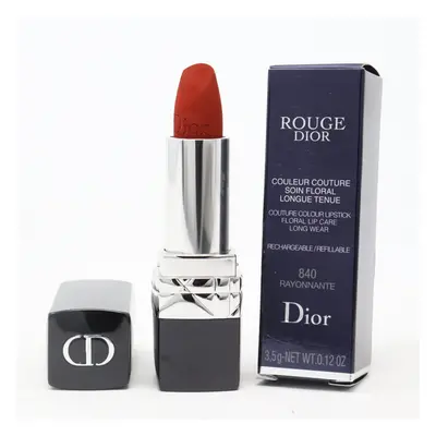 (840 Rayonnante Velvet) Dior Rouge Dior Refillable Lipstick 0.12oz/3.5g New With Box