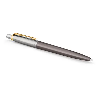 Jotter Ballpoint Pen | Grey Lacquer with Gold Trims | Medium Point | Blue Ink Refill | Gift Box 