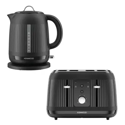 Kenwood Dawn 1.7L Kettle & Slice Toaster Set, Midnight Black