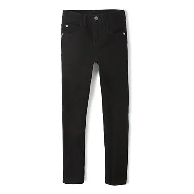 The childrens Place boys Stretch Skinny Jeans, Black Wash Single, Slim US