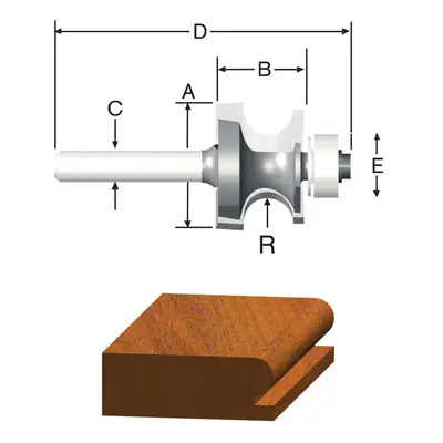 ROUTER BIT EDGEBEAD Pack of