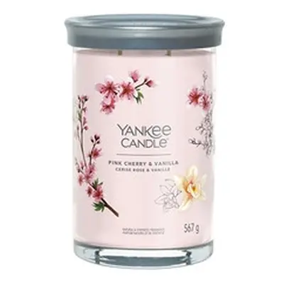 Yankee Candle - Pink Cherry & Vanilla Signature Tumbler Candle ( rÅ¯Å¾ovÃ© tÅeÅ¡nÄ a vanilka )