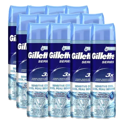 Gillette Series Sensitive Cool Shaving Gel oz Pack of