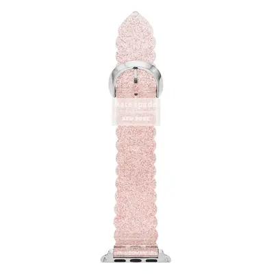 Kate Spade New York Women's Pink Glitter Jelly Band for Apple Watch 38/40/41mm (Model: KSS0147)