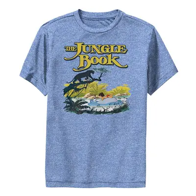 Disney Jungle Book Relaxing SWIMDSJB00DGSC Boys Short Sleeve Tee Shirt Royal Blue Heather XLarge