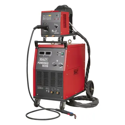 350A Mig Welder with Non-Live Euro Torch - Portable Wire Drive - 415V 3ph Supply