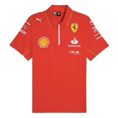 (L) Scuderia Ferrari Team Polo Shirt (Red)