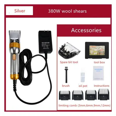 (silver) Professional Electric Wool Shears With Speeds Adjustable