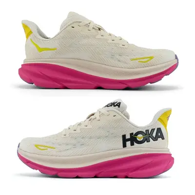 (Rose Red, UK6.5/EU40) HOKA ONE ONE Clitfon Women Trainers Wear-resistant Platform Running Shoes