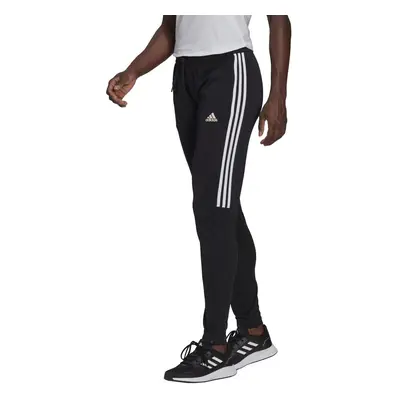 adidas Women's Aeroready Sereno Slim Tapered-Cut 3-Stripes Pants Blac