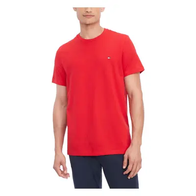 Tommy Hilfiger Men's Flag Crew Neck Tee Mahogany