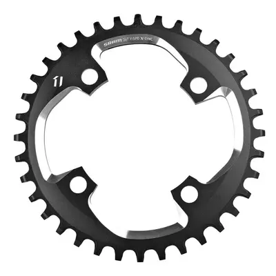 SRAM Chain Ring X-Sync 36T 94BCD Alum 5mm Black w CNC Silver Speed