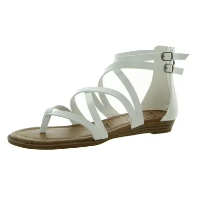 Blowfish Malibu Women's Bungalow White Wedge Sandal 7.5 US