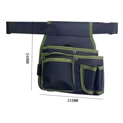 (Option Green) Retro Pouch Hardware Organizer Multipurpose Artificial Leather Portable Tool Bag 