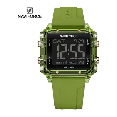 (green, 250mm) Naviforce Digital Watches For Men Lcd Sports Waterproof Unisex Wristwatch Kid Chi