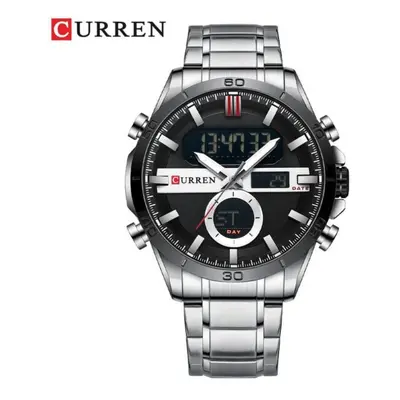 (silver) Curren Men Designer Watches Luxury Watch Brand Sport Digital Wristwatches Multifunction