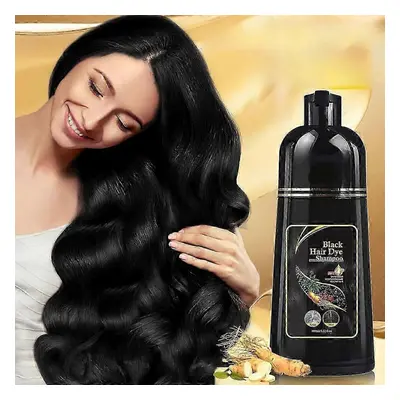 (2pcs) Hair Dye Shampoo in for Gray Hair, Herbal Ingredients Shampoo Black Hair Dye for Women Me