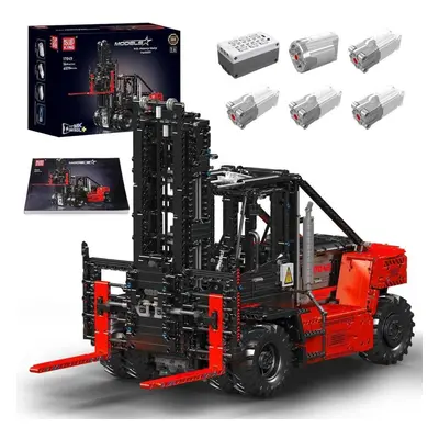 (red) Mould King 17044/17045 High-tech Building Block Remote Control Heavy-duty Forklift Model A