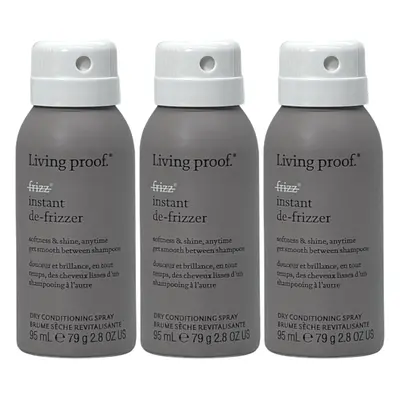 Living Proof No Frizz Instant De-Frizzer 2.8 Oz (Pack of 3)