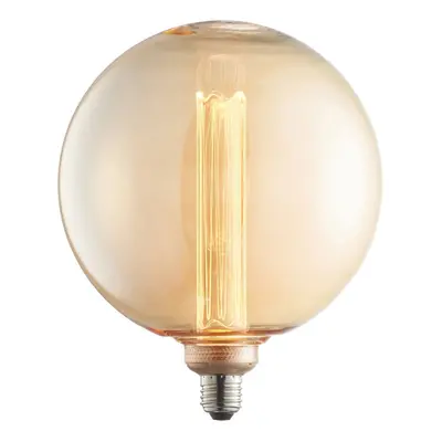 LED Filament Lamp Bulb Amber Glass 2.8W LED E27 Warm White Globe Bulb