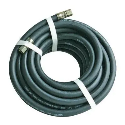 10m / Foot Air Line Rubber Hose 20Bar Pressure 6mm BSP Female Nut Fitting