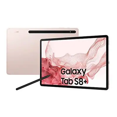 Samsung Galaxy Tab S8+ 12.4 Inch GB 5G Android Tablet Pink Gold (UK version)