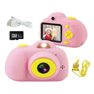 Kids Camera Mini Rechargeable 18Mp Hd Children Shockproof Camcorder Toys With 2'' Screen And Gb 