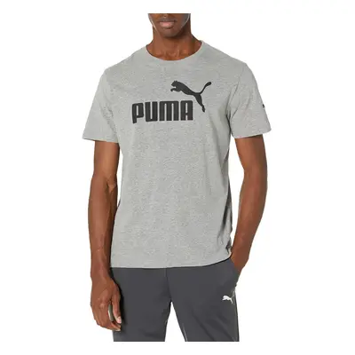 PUMA mens Essentials Logo Tee TShirt Medium Gray Heather Medium US