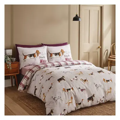 Country Dogs Duvet Cover Natural Double