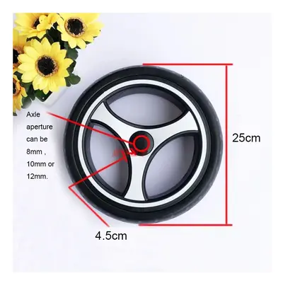 (25cm back) Universal Stroller Wheels For Baby Trolley Including Tyre Different Size Front And B