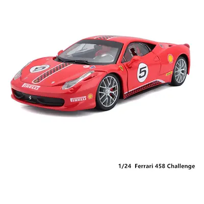 (458 CHALLLENGE) 1:24 Ferrari 499P LMH FORMULA RACING 250GTO FXXK Alloy Luxury Vehicle Diecast C