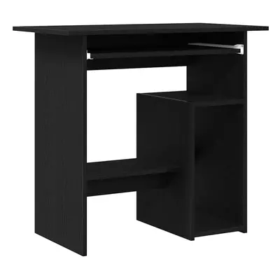 vidaXL Desk Black Oak 80x45x74 cm Engineered Wood office desk study desk