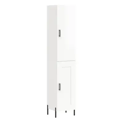 (high gloss white, wood door) vidaXL Highboard Sideboard Tall Storage Cabinet Side Cabinet Engin