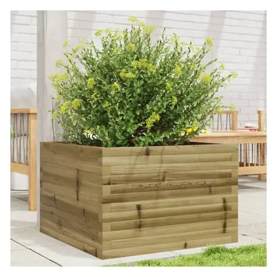 vidaXL Garden Planter 70x70x45.5 cm Impregnated Wood Pine