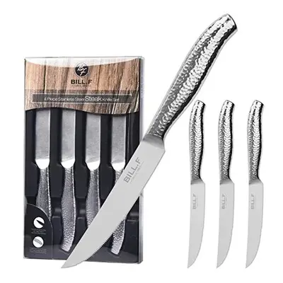 Steak Knife Set 4Piece Serrated Edge Steak Knives Stainless Steel Handle