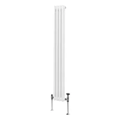 (1800mm x 202mm, White) Traditional Column Radiator Heater