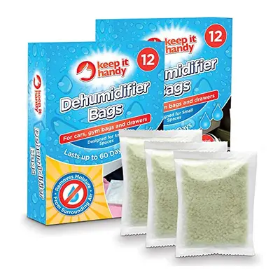 24pk Dehumidifier Bags | Moisture Absorbers for Home, Drawers, Wardrobe Dehumidifier Bags, Car M