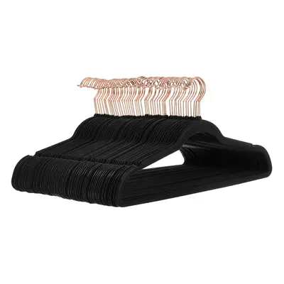 Amazon Basics Slim Velvet NonSlip Suit Clothes Hangers BlackRose Gold Pack of