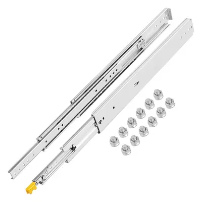 VEVOR Drawer Slides 22inch Pair Locking Drawer Slides 500lbs Load Capacity Side Mount Ball Beari