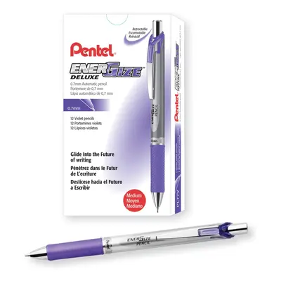 Pentel EnerGize Mechanical Pencil (0.7mm) Violet Accents Box of (PL77V)