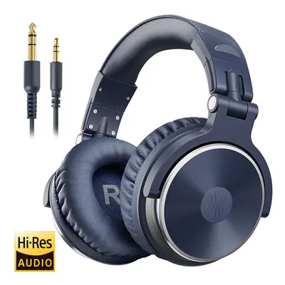 (Blue) Oneodio Over Ear Headphones Hifi Studio DJ Headphone Wired Monitor Music