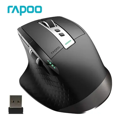 Rapoo MT750L/MT750S Multi-mode Rechargeable Wireless Mouse Ergonomic DPI Bluetooth Mouse Easy-Sw